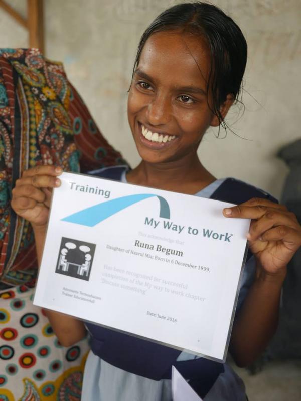 Certificaat uitreiking