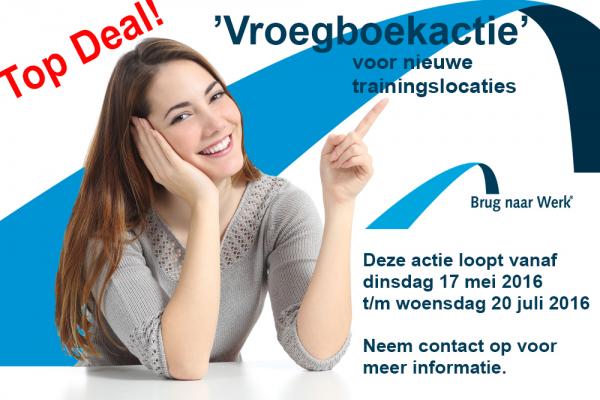 Vroegboekactie 2016 nieuwe trainingslocaties